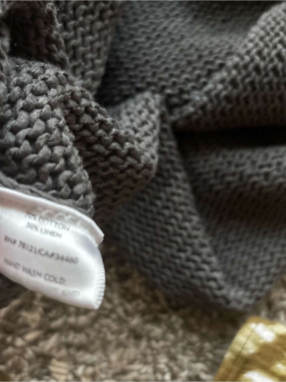 Eileen Fisher Women's Crewneckb Sweater - Charcoal Gray summer linen blend szL - Picture 5 of 5